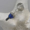 Blue Glass Bead Ear cuff